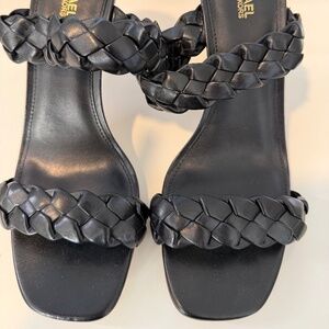 New Michael Kors  Braided  Mule Heels Sz 7.5M